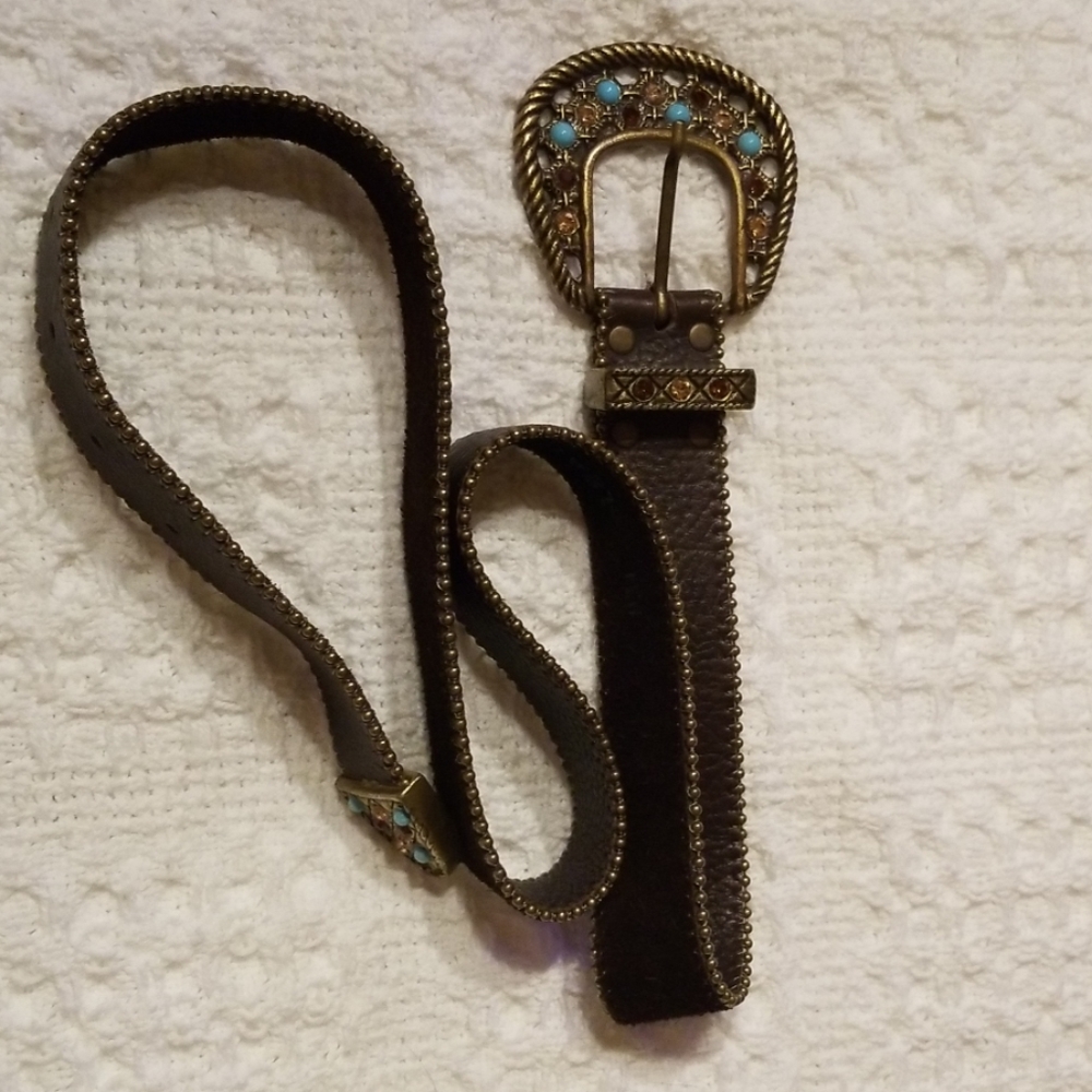 Leather belt
